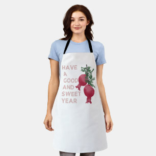 Tablier Rosh Hashana Juif Nouvel An Souhaite w. Grenade