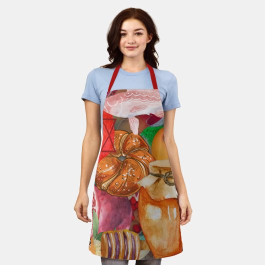 Tablier Rosh Hashanah Apron (Porté)