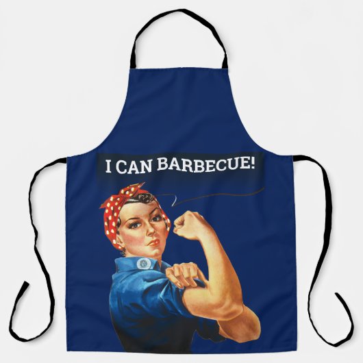 Tablier Rosie Le Riveter Je Peux Barbeque Grill Master (Recto)