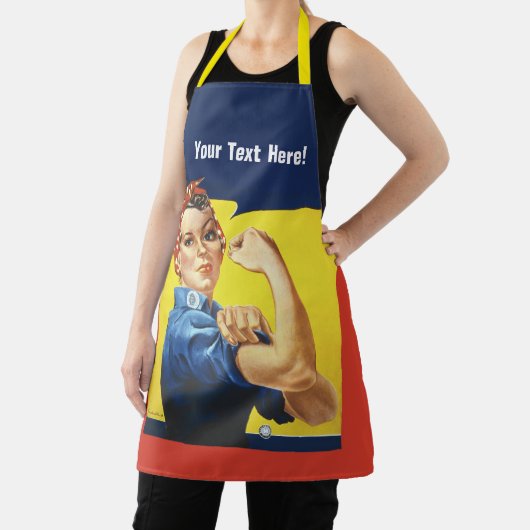 Tablier Rosie Riveter ajouter du texte (Insitu)