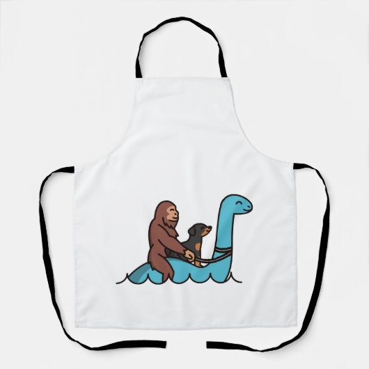 Tablier Rottweiler Bigfoot Sasquatch Loch Ness (Recto)