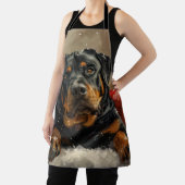 Tablier Rottweiler chien festif de Noël (Insitu)