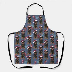 Tablier Rottweiler de Noël