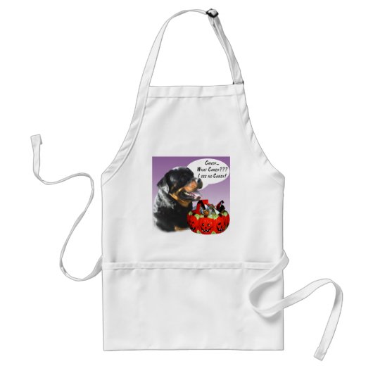Tablier Rottweiler Halloween Candy (Devant)