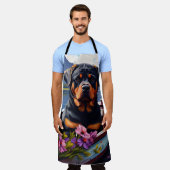 Tablier Rottweiler sur une pédale : une aventure Pittoresq (Porté)