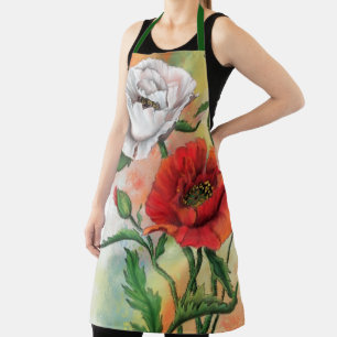 Tablier rouge blanc