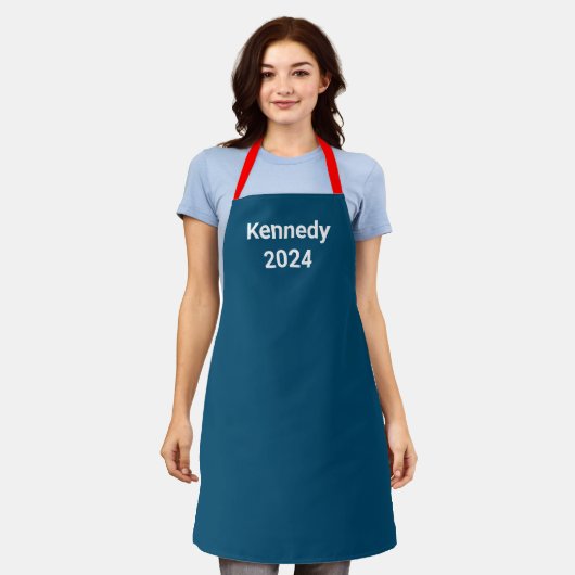 Tablier Rouge, Blanc, Bleu Kennedy 2024 Rassemblement (Porté)