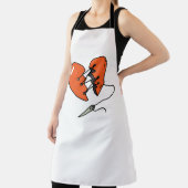 Tablier Rouge de coeur brisé (Insitu)