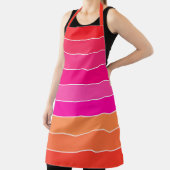 Tablier Rouge, rose et orange (Insitu)