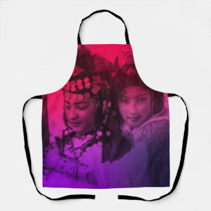 Tablier Rouge rose Maghreb Ouled Naïl Berber Girl Apr