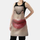 Tablier Rouge rouge à lèvres rouge femelle Lèvres proches (Insitu)