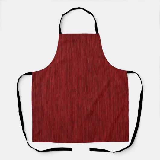 Tablier Rouge rustique en bois gris (Recto)
