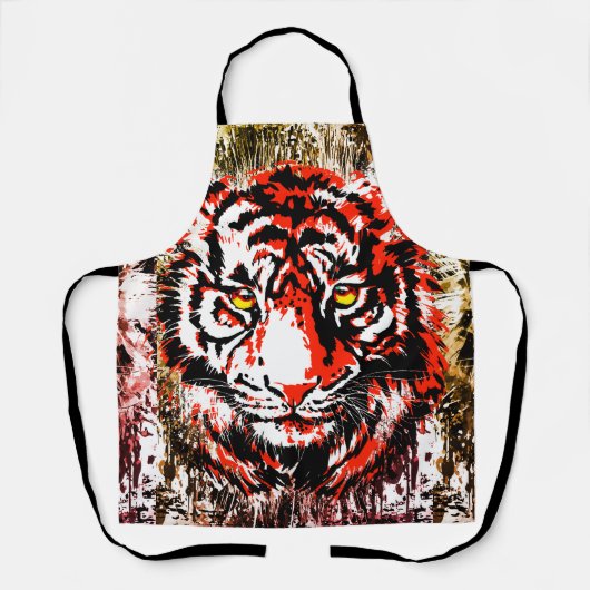 Tablier rouge - Tiger rouge - Tiger rouge Tiger Tê (Recto)