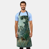 Tablier Rousseau Peinture de la Jungle équatoriale (Porté)