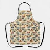 Tablier route 66 Road Trip Chef Apron Decor (Recto)