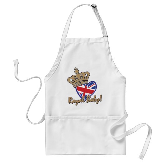 Tablier Royal Baby UK Heart Flag (Devant)