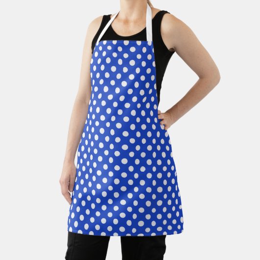 Tablier Royal Blue Combination Pois par STaylor (Insitu)
