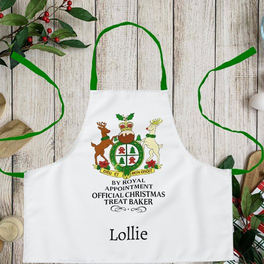 Tablier Royal Christmas Treat Baker Custom Kids Apron
