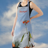 Tablier Royal Poinciana Flamboyant Fleur Ciel bleu