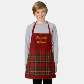 Tablier Royal Stewart Clan Tartan Plaid Personnaliser (Porté)