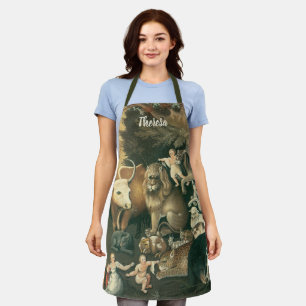 Tablier Royaume pacifique par Edward Hicks Vintage Folk Ar