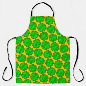 Tablier Ruban de fleur vert citron par Kenneth Yoncich (Recto)
