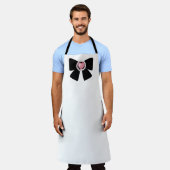 Tablier ruban de perle noire (Porté)