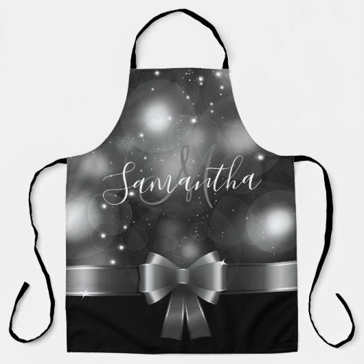 Tablier Ruban noir et blanc (Recto)