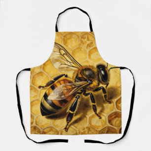 Tablier Ruche d'abeille miel doré naturel