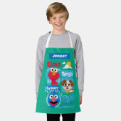 Tablier Rue Sésame | Elmo, Tango, & Grover Park Graphic (Porté)