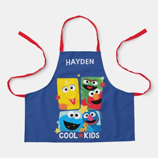 Tablier Rue Sésame | Enfants Cool (Recto)