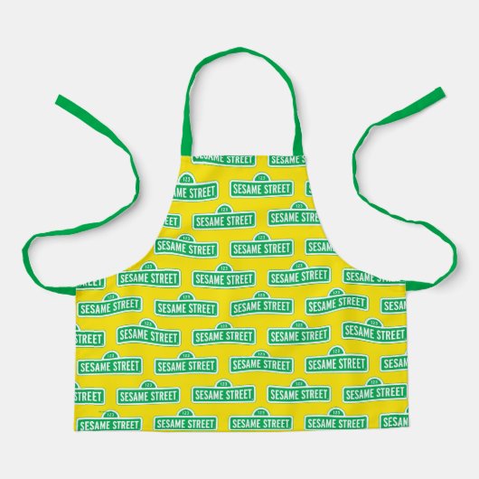 Tablier Rue Sésame | Logo vert (Recto)