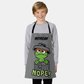Tablier Rue Sésame | Oscar le Grouch Nope! | Ajouter un no (Porté)
