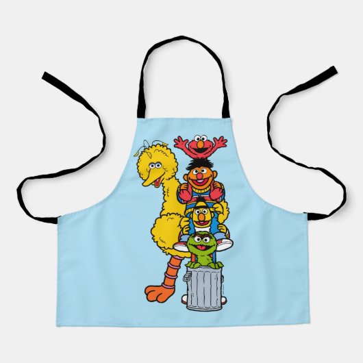 Tablier Rue Sésame | Pose Pals Street Sesame (Recto)