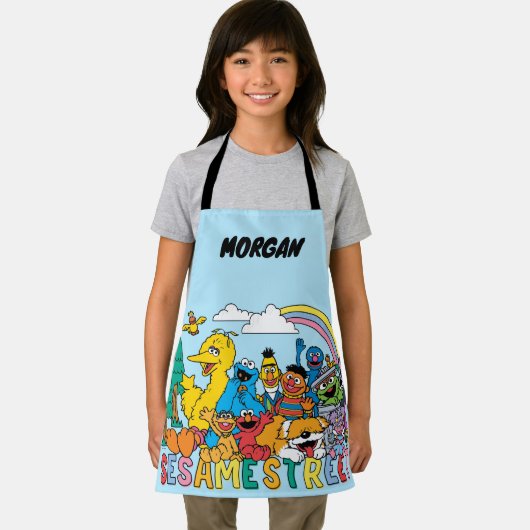 Tablier Rue Sésame | Rainbow Wave | Ajouter un nom (Insitu)