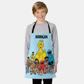 Tablier Rue Sésame | Sesame Pals Ajoutez Votre Nom (Porté)