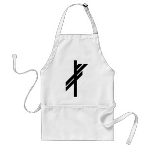 Tablier Rune Viking - Chance - noir