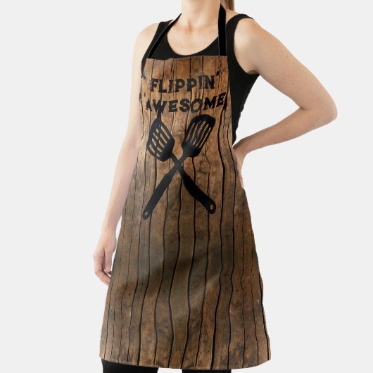 Tablier Russe en détresse foncé extérieur motif en bois de (Insitu)