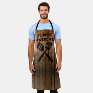 Tablier Russe en détresse foncé extérieur motif en bois de