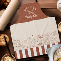 Russe moderne Brown Beige pâtisserie Chef boulange