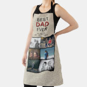 Tablier Rustic Best Papa Jamais Père's Day 6 Photo Collage (Insitu)