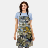 Tablier Rustic Blooms des cadeaux de retraite personnalisé (Porté)