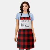 Tablier Rustic Country Buffalo Plaid Cuisine de cuisine (Porté)