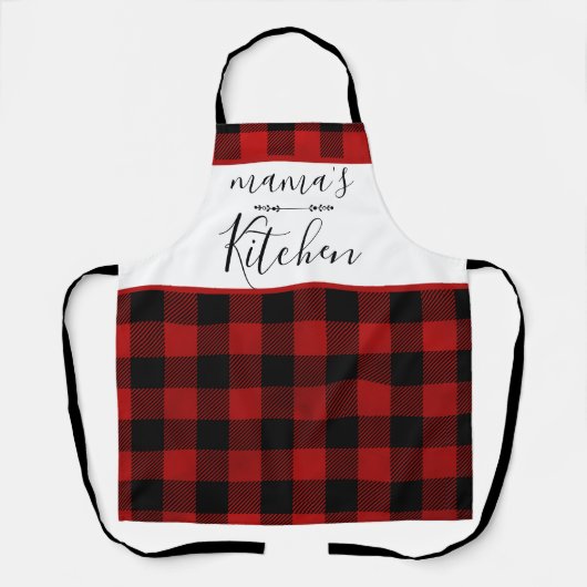 Tablier Rustic Country Buffalo Plaid Cuisine de cuisine (Recto)