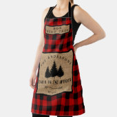 Tablier Rustic Country Nom de famille Cabine dans Wood Hea (Insitu)