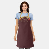 Tablier Rustic Floral Thanksgiving (Porté)