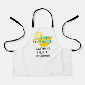 Tablier Rustic Fresh Lemonade Crew Yellow Lemon Japanes (Recto)