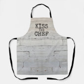 Tablier Rustic Funny Embrasse le chef (Recto)