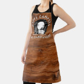 Tablier Rustic Happy Campers Nom de famille Tent Pine Tree (Insitu)