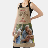 Tablier Rustic Hero Grandpa Father`s Day 2 Photo Collage (Insitu)